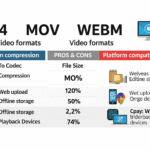 MP4 vs MOV vs WEBM