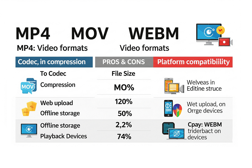 MP4 vs MOV vs WEBM